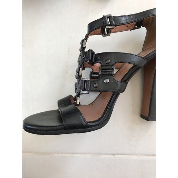 Alaia Paris Leather Strappy Studded Sandals Heels Italy - Picture 6 of 11